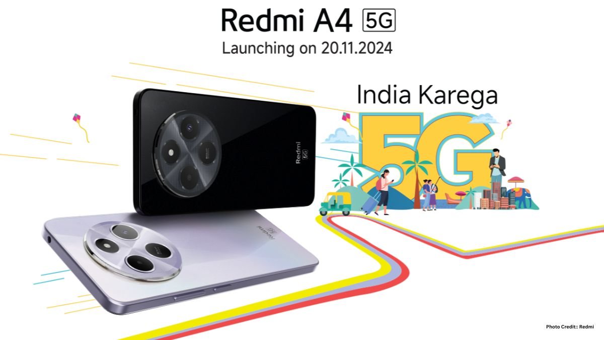 Redmi A4 5G: Snapdragon 4 Gen 2 प्रोसेसर के साथ भारत में 20 नवंबर को लॉन्च, Amazon पर माइक्रोसाइट हुई लाइव"